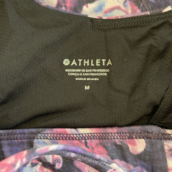 Athleta Purple Floral Sports Bra - Picture 3 of 3